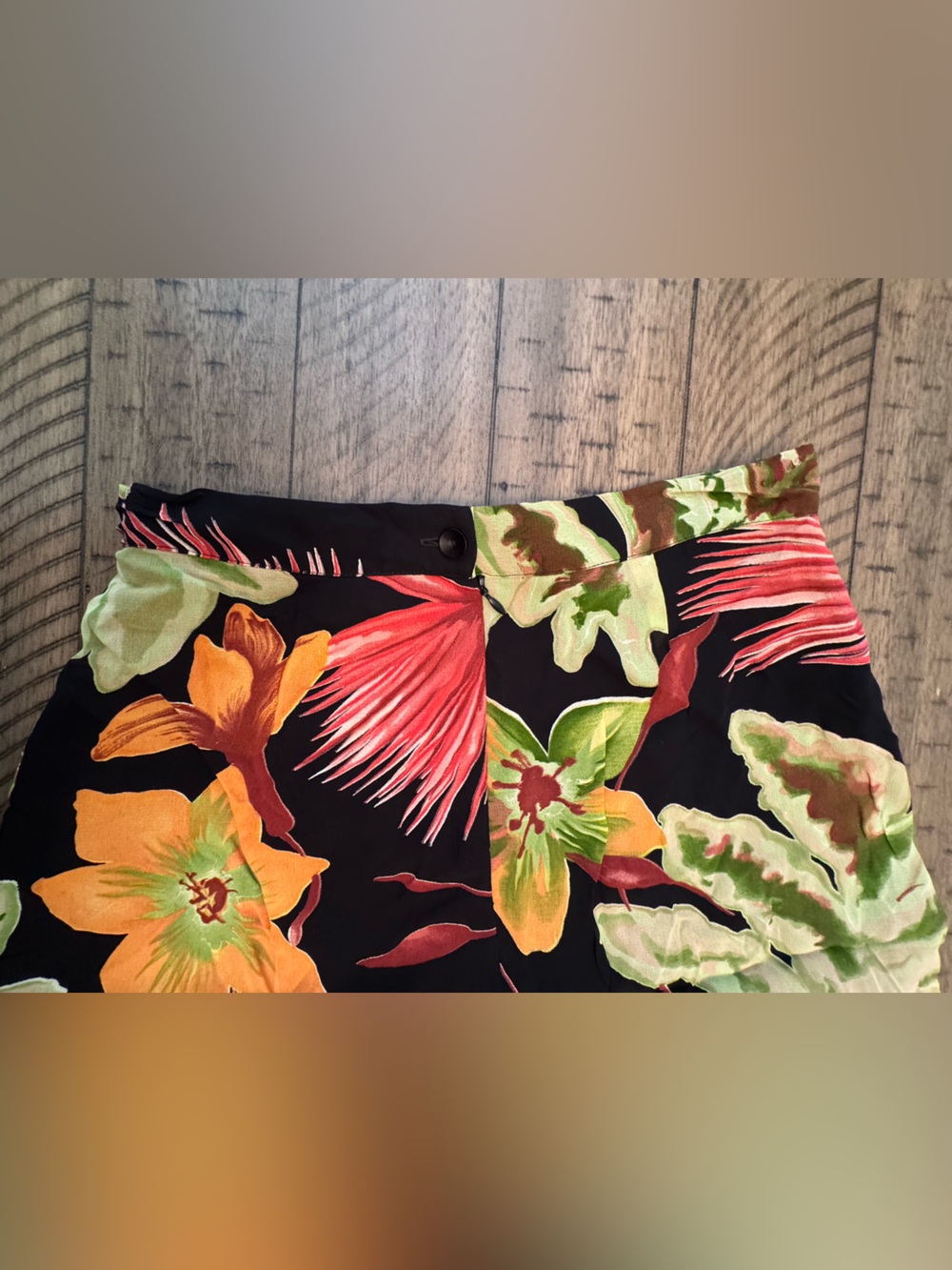 CACHE Wide Leg Tropical Layered Dress Pant - Picture 3 of 4